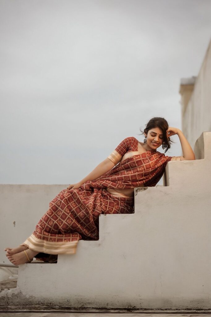 ‘Masooda’ fame Bandhavi Sridhar absolutely stunning in saree look Telugu News