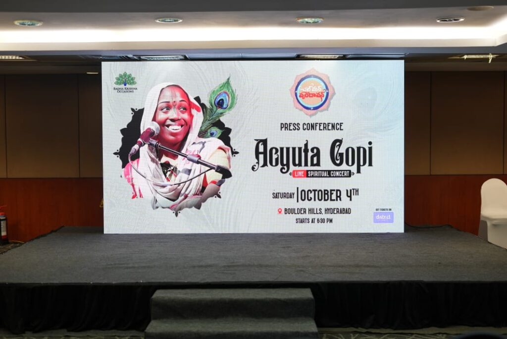 Achuta Gopi Live Spiritual Concert Wows Hyderabad audience. Telugu News