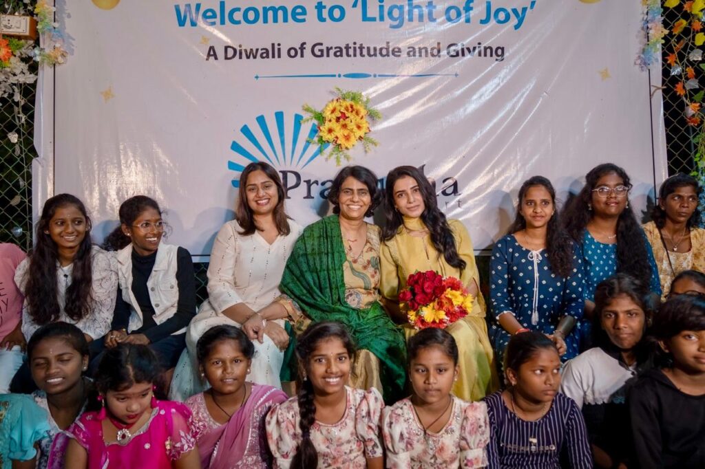 ప్రముఖ నటి సమంతకు చెందిన ఎన్జీఓ ప్రత్యూష సపోర్ట్ అధ్వర్యంలో ‘లైట్ ఆఫ్ జాయ్ 2025’ దీపావళి వేడుక Telugu News