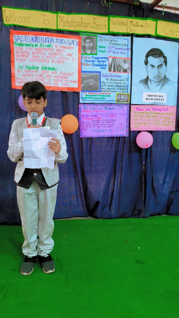 మెహిదీపట్నం శ్రీచైతన్య పాఠశాలలో ఘనంగా నేషనల్‌ మేథమాటిక్స్‌ డే Telugu News