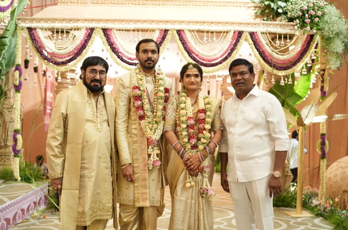 అంగరంగ వైభవంగా ప్రముఖ నిర్మాత వి.ఆర్. కె. రావు మనవరాలి వివాహం Telugu News