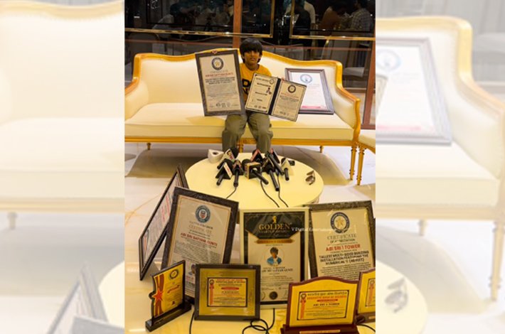 Abi Sri Satyam Gunti Receives Multiple World Records Telugu News
