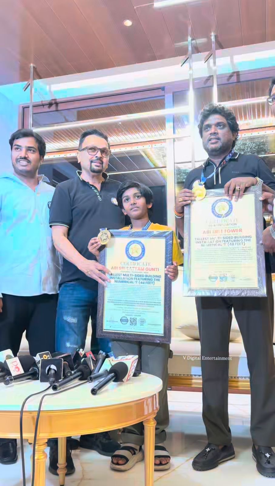 Abi Sri Satyam Gunti Receives Multiple World Records 2 Abi Sri Satyam Gunti Receives Multiple World Records Telugu News